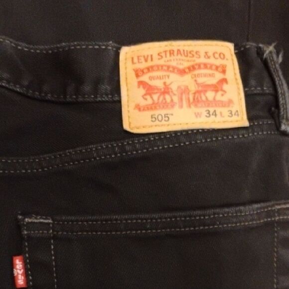 Levi's Black Bootcut Jeans Premium Denim - Picture 2 of 5